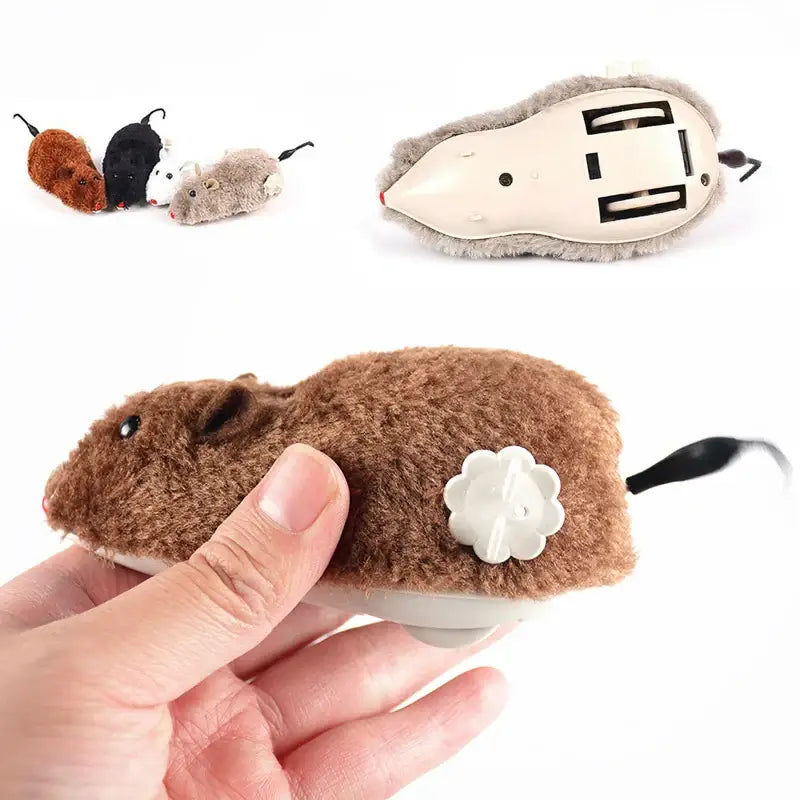 Interactive Mechanical Cat Toy - Realistic Mouse with Movement-Mechanical Cat Toy-Random-1-Colydia