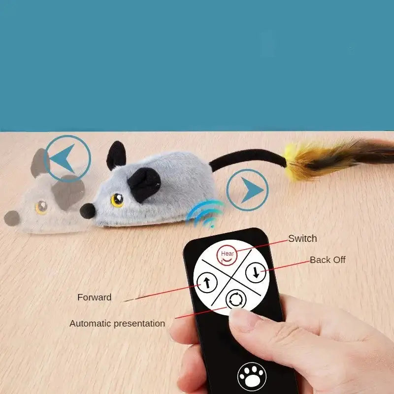 Interactive Remote Mouse Cat Toy with USB Fast Charging-Interactive Cat Toy-2-Colydia