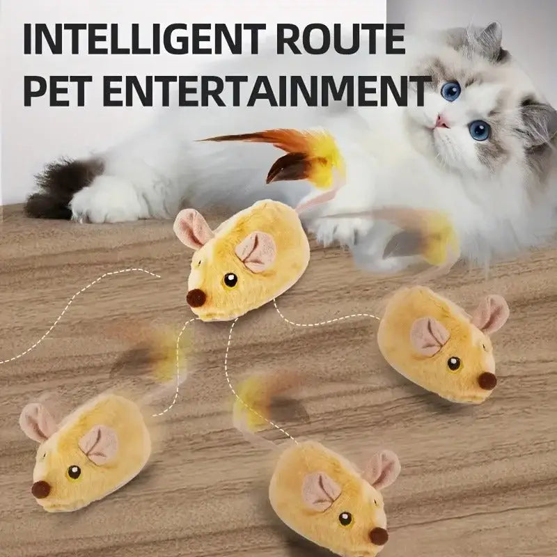 Interactive Remote Mouse Cat Toy with USB Fast Charging-Interactive Cat Toy-4-Colydia