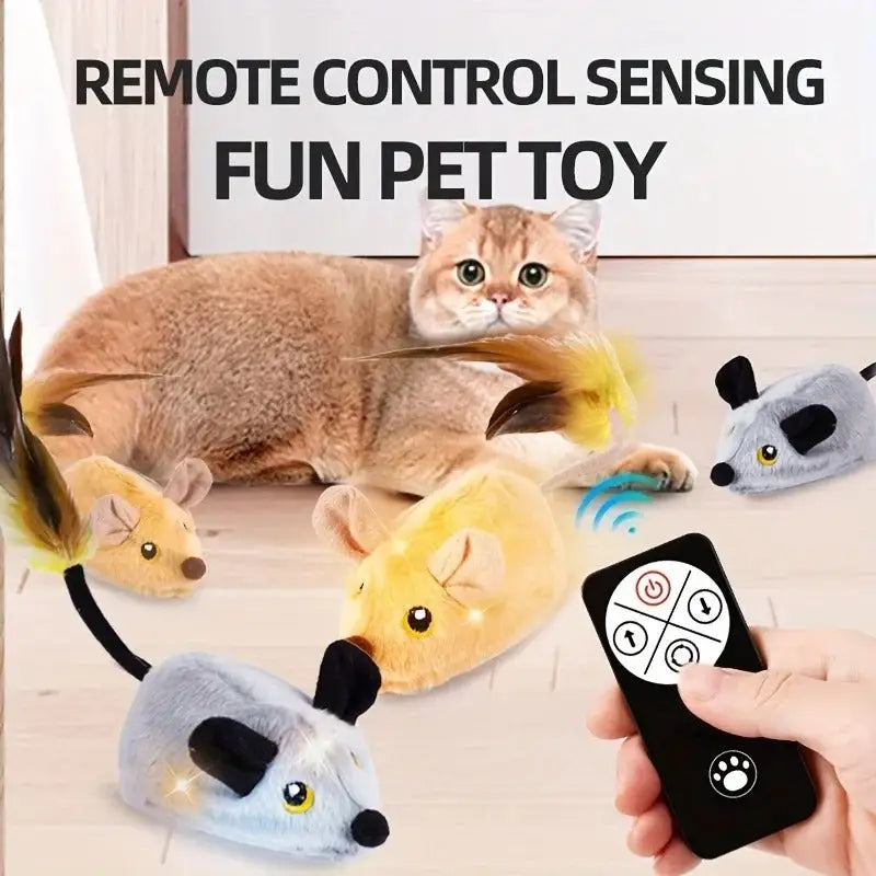 Interactive Remote Mouse Cat Toy with USB Fast Charging-Interactive Cat Toy-3-Colydia