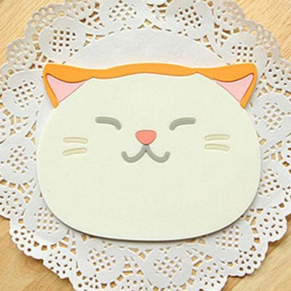 Silicone Cat Coaster - Eco-Friendly, Heat-Resistant, HD Design-Silicone Coasters-Orange (10.5x9cm)-7-Colydia