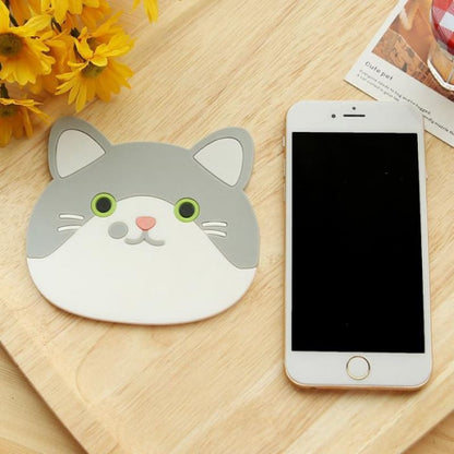 Silicone Cat Coaster - Eco-Friendly, Heat-Resistant, HD Design-Silicone Coasters-6-Colydia