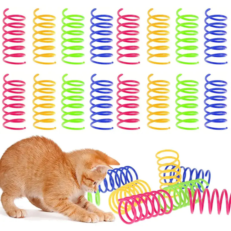 Bouncy Cat Springs - Safe, Durable Toy to Energize and Entertain-Cat Toy-80 pieces-6-Colydia