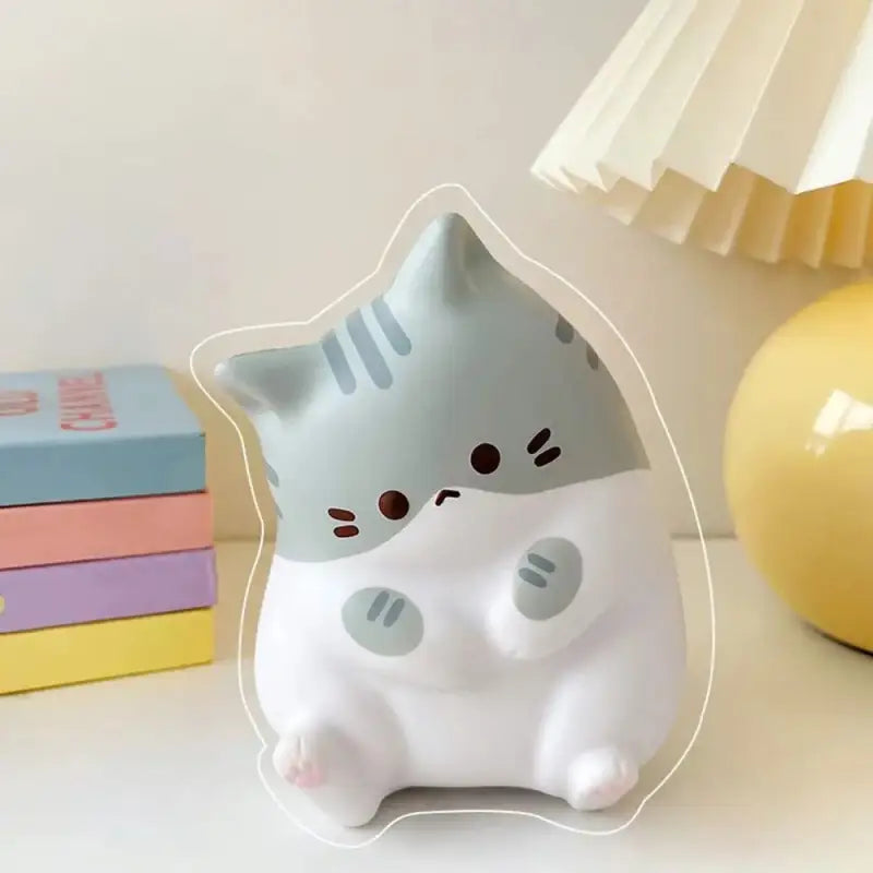 Kawaii Cat Anti-Stress Ball – Cute Squishy for Relaxation & Decor-Stress Relief Toy-Gray-5-Colydia