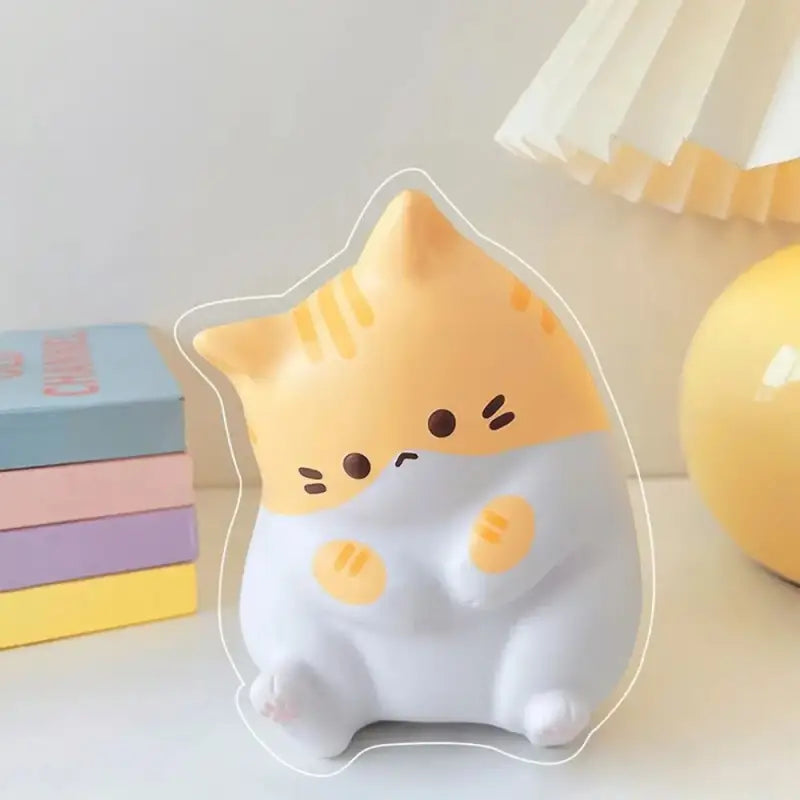 Kawaii Cat Anti-Stress Ball – Cute Squishy for Relaxation & Decor-Stress Relief Toy-Ginger-6-Colydia