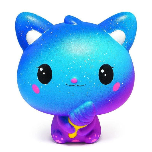 Squishy Cat Anti-Stress Toy - Eco-Friendly, Slow Rising, 3 Models-Stress Relief Toy-Ice Cream Cat-1-Colydia