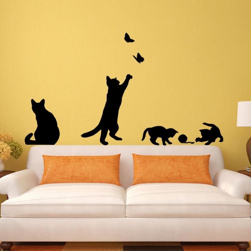 3D Cat Stickers for Wall Decoration - Waterproof & Eco-friendly-Wall Decal Stickers-1-Colydia