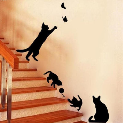 3D Cat Stickers for Wall Decoration - Waterproof & Eco-friendly-Wall Decal Stickers-5-Colydia