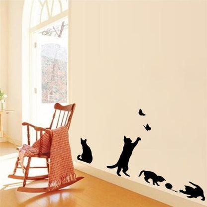 3D Cat Stickers for Wall Decoration - Waterproof & Eco-friendly-Wall Decal Stickers-4-Colydia