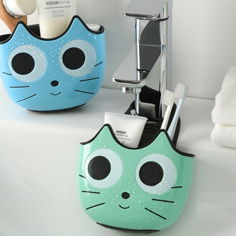 Adorable Cat-Shaped Sink Organizer | Space-Saving Kitchen Accessory-Sink Organizer-2-Colydia