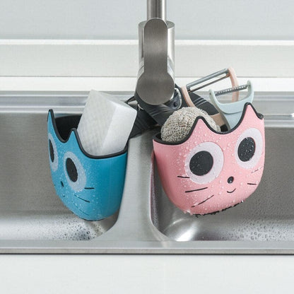 Adorable Cat-Shaped Sink Organizer | Space-Saving Kitchen Accessory-Sink Organizer-3-Colydia