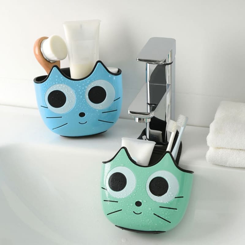 Adorable Cat-Shaped Sink Organizer | Space-Saving Kitchen Accessory-Sink Organizer-7-Colydia