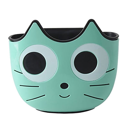 Adorable Cat-Shaped Sink Organizer | Space-Saving Kitchen Accessory-Sink Organizer-Green-11-Colydia