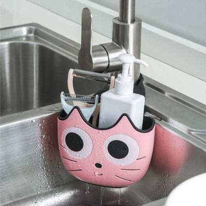 Adorable Cat-Shaped Sink Organizer | Space-Saving Kitchen Accessory-Sink Organizer-5-Colydia