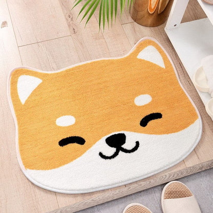 Kawaii Cat Head Bath Mat - Soft, Absorbent, Non-Slip Floor Décor-Bath Mat-7-Colydia