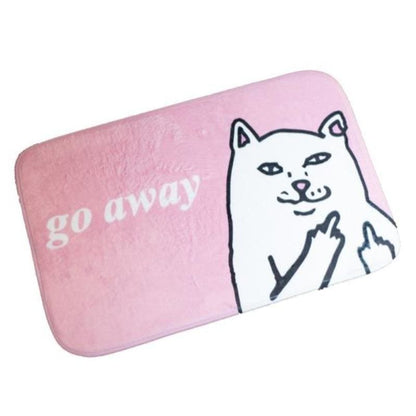 Ultra-Absorbent Cheeky Cat Bath Mat - Fun & Soft Bathroom Decor-Bath Mat-Pink-50cmx80cm-5-Colydia