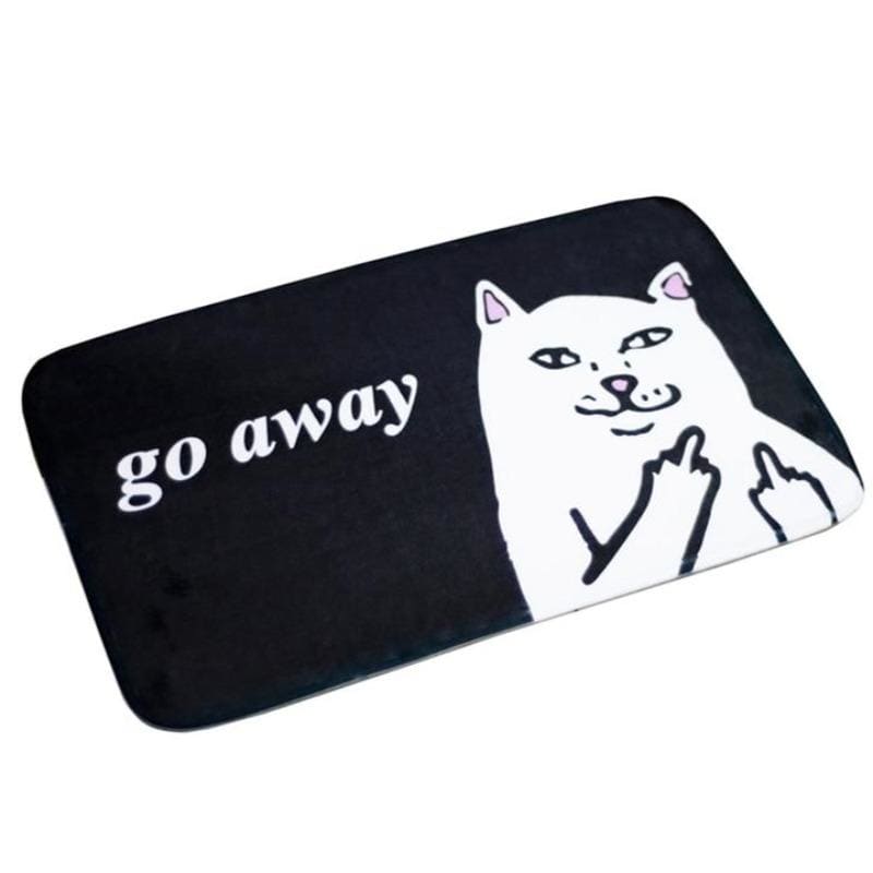 Ultra-Absorbent Cheeky Cat Bath Mat - Fun & Soft Bathroom Decor-Bath Mat-Black-50cmx80cm-4-Colydia