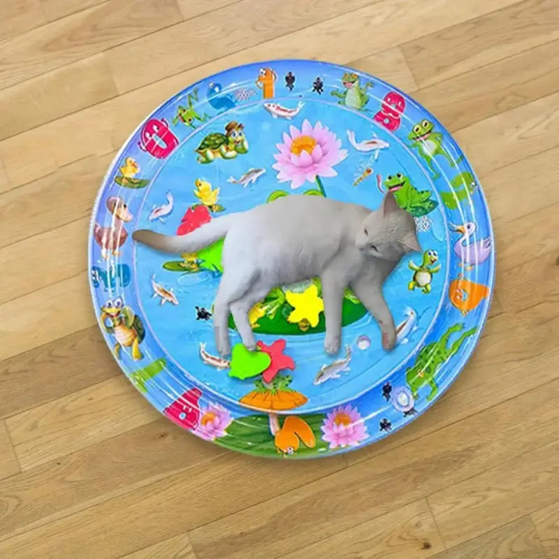 Interactive Cat Play Mat with Sensory Fish Toys | All-Season Fun-Cat Play Mat-4-Colydia