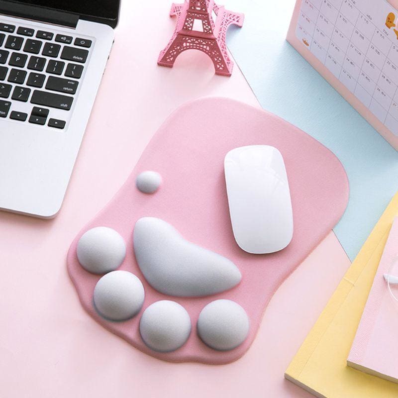 Ergonomic Cat Paw Mouse Pad – Cute Silicone, Non-Slip Accessory-Ergonomic Mouse Pad-4-Colydia