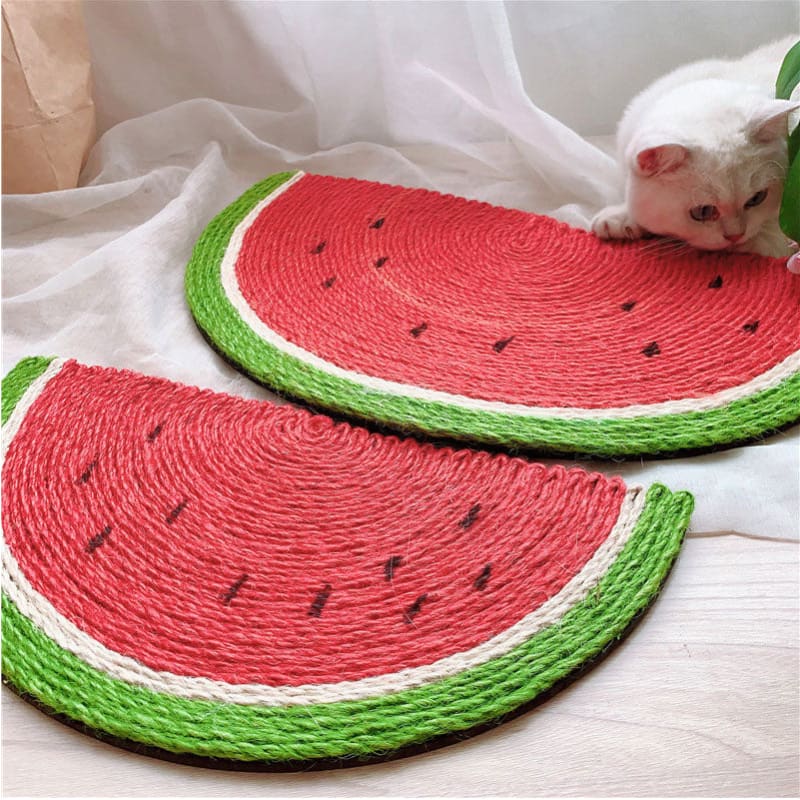 Sisal Watermelon Cat Scratcher Mat - Durable & Fun Design-Cat Scratching Mat-5-Colydia