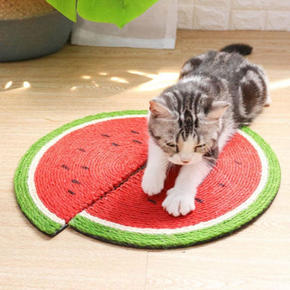 Sisal Watermelon Cat Scratcher Mat - Durable & Fun Design-Cat Scratching Mat-4-Colydia