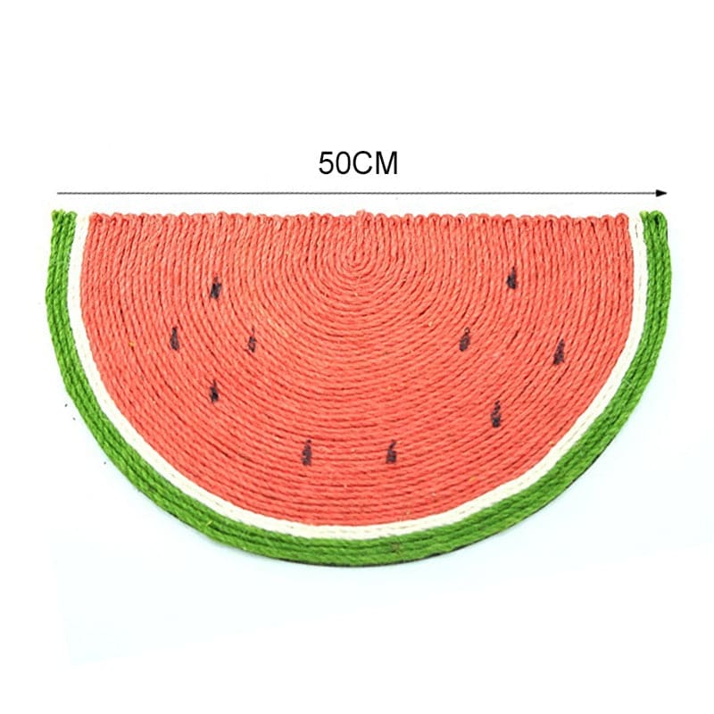 Sisal Watermelon Cat Scratcher Mat - Durable & Fun Design-Cat Scratching Mat-L (50cm)-9-Colydia