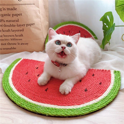 Sisal Watermelon Cat Scratcher Mat - Durable & Fun Design-Cat Scratching Mat-3-Colydia