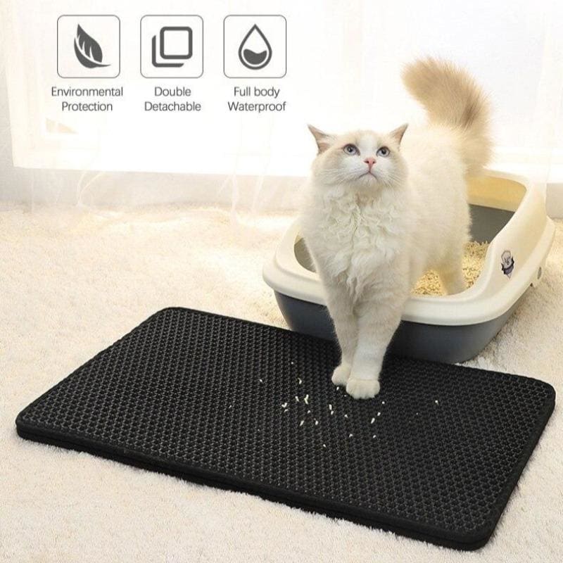 Cat Litter Mat with Waterproof, Non-Slip, Easy-Clean Design-Cat Litter Mat-1-Colydia