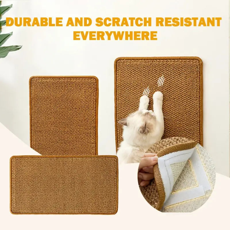 Durable Sisal Cat Scratching Mat with Non-Slip Backing, Multiple Sizes-Cat Scratching Mat-3-Colydia