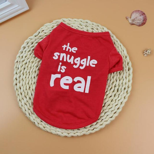 Cozy Snuggle Is Real Graphic Tee for Soft, Relaxed Comfort-Pet Comfort Bed-1-Colydia