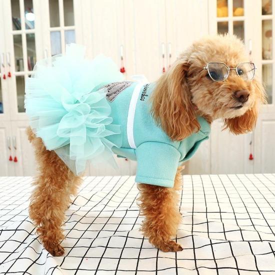 Elegant Tiffany Blue Tutu Dress for Pets – Stylish & Comfortable-ProPet Dress-5-Colydia