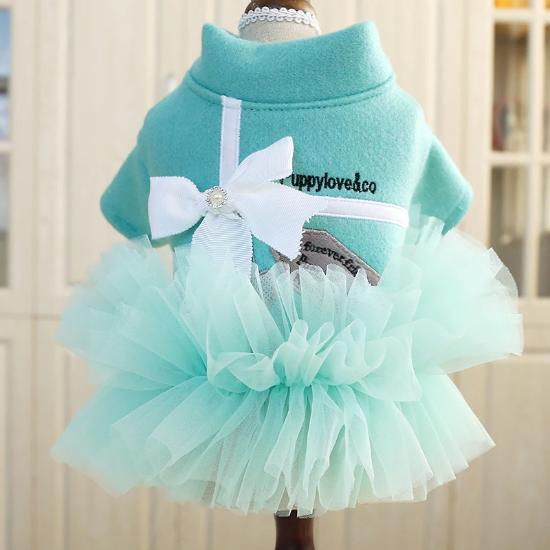 Elegant Tiffany Blue Tutu Dress for Pets – Stylish & Comfortable-ProPet Dress-1-Colydia