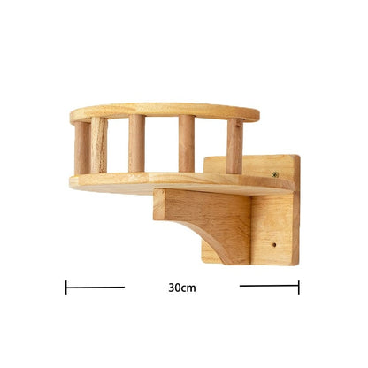 Wooden Wall Cat Perch - Stylish & Durable Pine Tower for Cats-Cat Wall Perch-6-Colydia