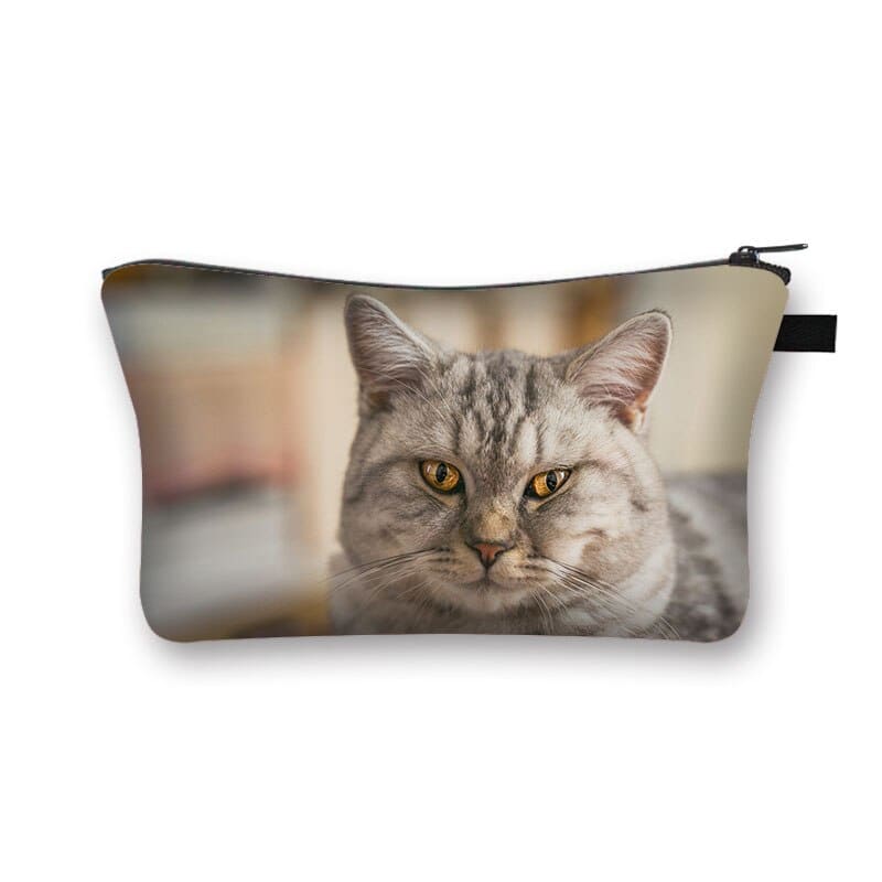 Charming 3D Cat Makeup Pouch – Perfect for Beauty & Essentials!-Makeup Pouch-European Cat-3-Colydia