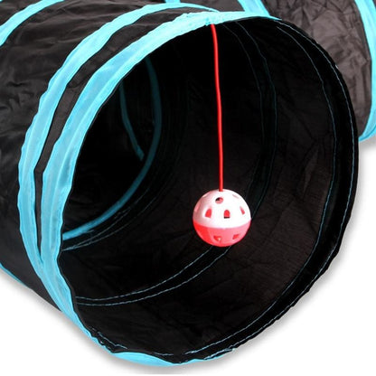 Interactive Cat Tunnel 5-Way with Play Ball and Central Opening-Interactive Cat Tunnel-3-Colydia