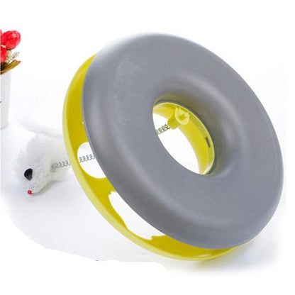 Interactive Cat Tunnel Toy with Sound Ball and Mouse Hideout-Interactive Cat Toy-7-Colydia