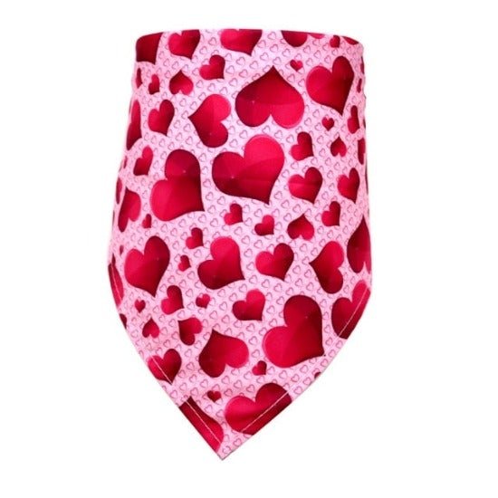 Pet Valentine's Bandana for Cats & Small Dogs - Polyester, Small to Medium-Pet Accessory-rose red-S-6-Colydia