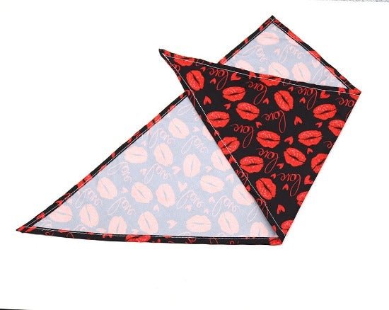 Pet Valentine's Bandana for Cats & Small Dogs - Polyester, Small to Medium-Pet Accessory-8-Colydia