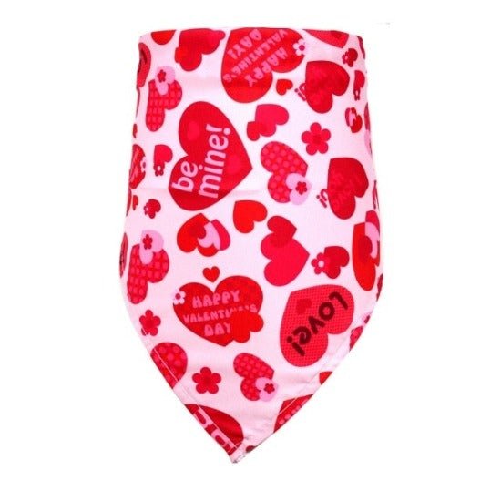 Pet Valentine's Bandana for Cats & Small Dogs - Polyester, Small to Medium-Pet Accessory-pink-S-7-Colydia