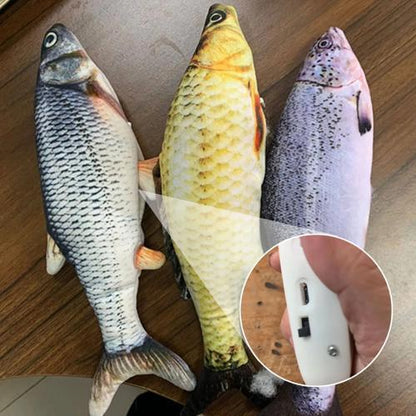 Interactive Wagging Fish Cat Toy - Realistic Motion, 30cm Fun-Interactive Cat Toy-3-Colydia