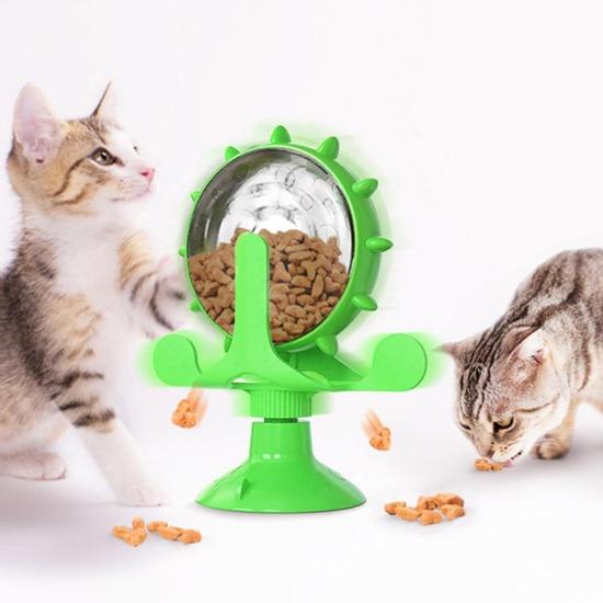 Interactive Pet Spinner Toy with Treats, Suction Cup, & Brain Boost-Interactive Pet Toy-1-Colydia