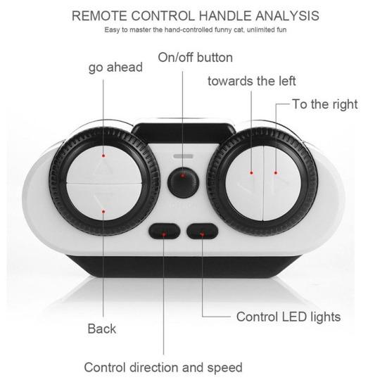 USB Rechargeable Interactive Cat Toy with Remote & LED Wheels-Interactive Cat Toy-8-Colydia